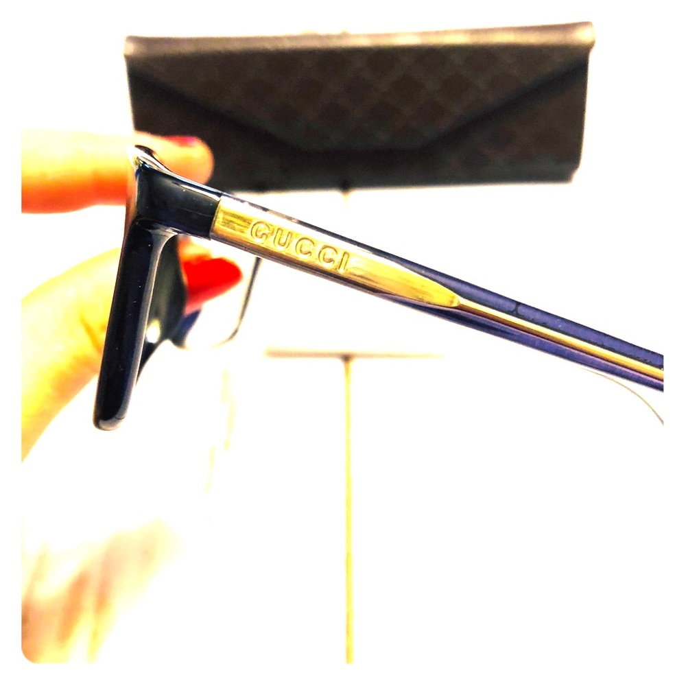 Navy Blue Gucci Eyeglasses